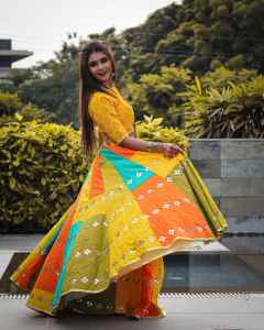 photo of woman swaying her dress